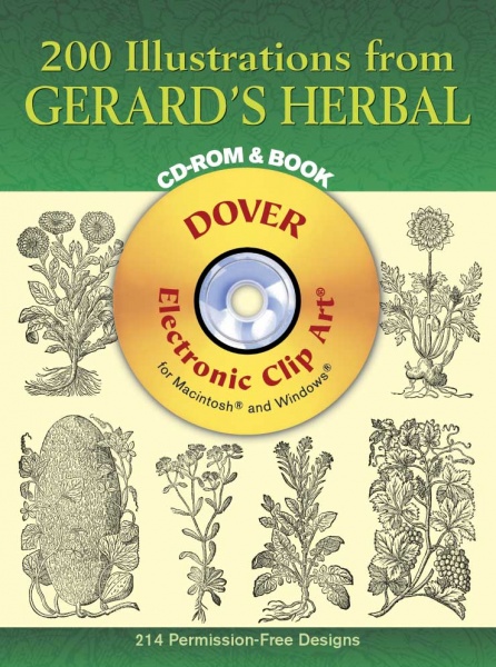 200 Illustrations from Gerards Herbal CD-ROM and Book