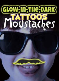 Glow-in-the-Dark Tattoos Moustaches
