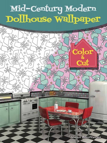 Mid-Century Modern Dollhouse Wallpaper